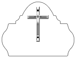 DARAY L 510 SL WT Silver Single Cross White Background copy